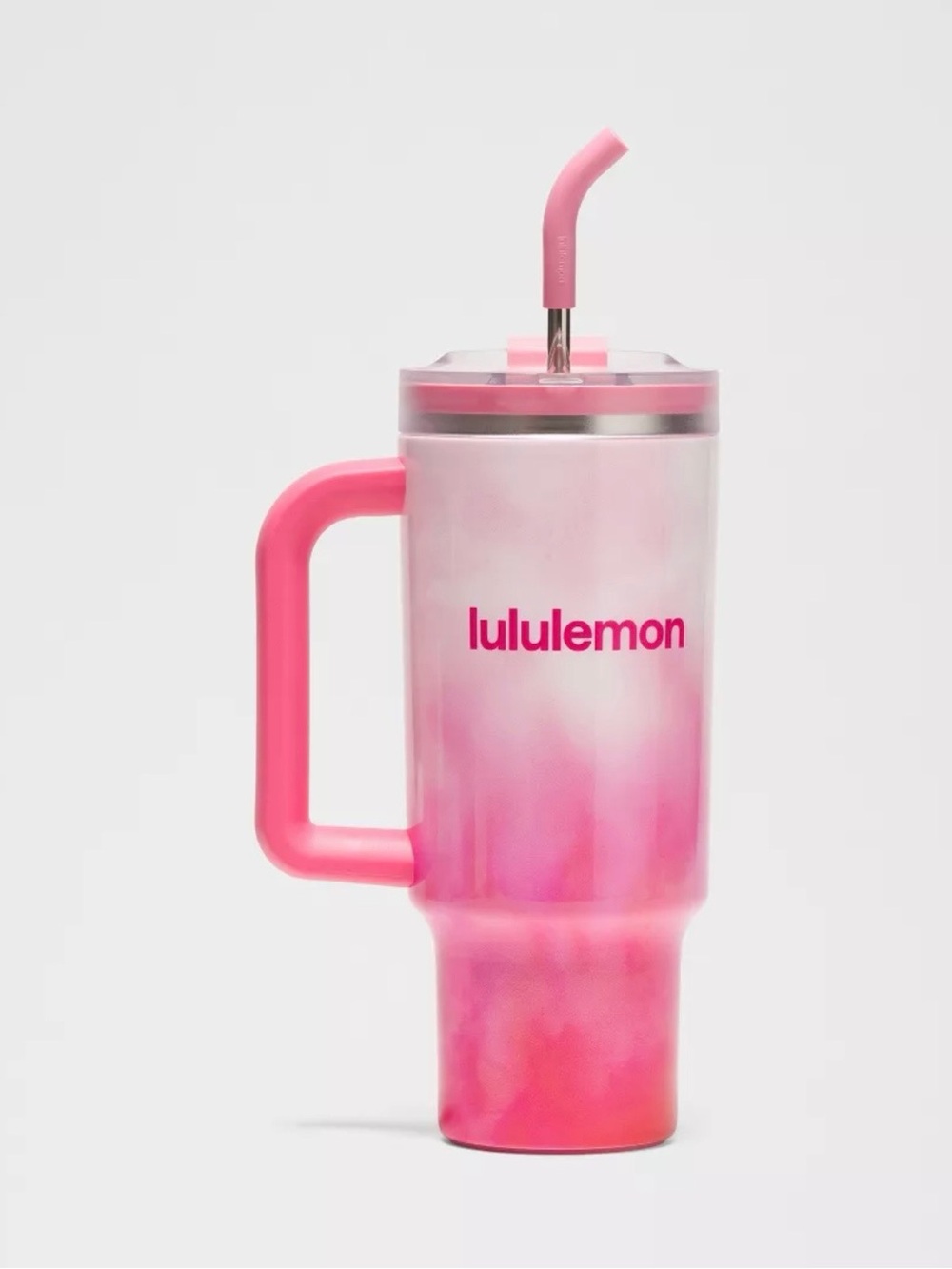 lululemon athletica Pink Ombre Insulated Tumbler with Handle